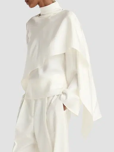 RÓHE Women's Foulard Drape Silk Top | Thumbnail 6 RÓHE Women's Foulard Drape Silk Top | Thumbnail 6