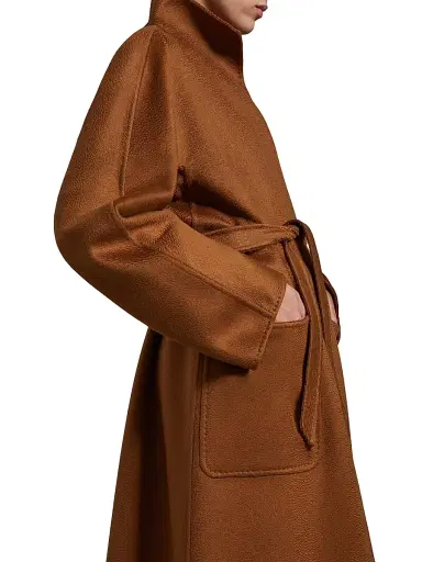 Max Mara Women's Midi Cashmere Cardigan Coat - Tobacco - Size 2 | Thumbnail 4