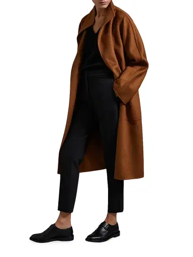 Max Mara Women's Midi Cashmere Cardigan Coat - Tobacco - Size 2 | Thumbnail 6