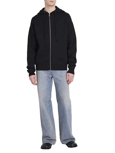 Loewe Men's Anagram Logo Wool-Blend Hoodie - Black - Size Large | Thumbnail 2 Loewe Men's Anagram Logo Wool-Blend Hoodie - Black - Size Large | Thumbnail 2