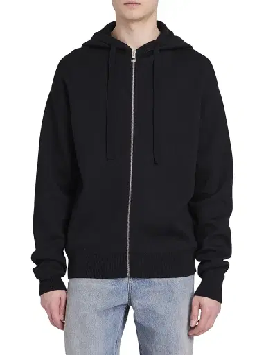 Loewe Men's Anagram Logo Wool-Blend Hoodie - Black - Size Large | Thumbnail 3 Loewe Men's Anagram Logo Wool-Blend Hoodie - Black - Size Large | Thumbnail 3