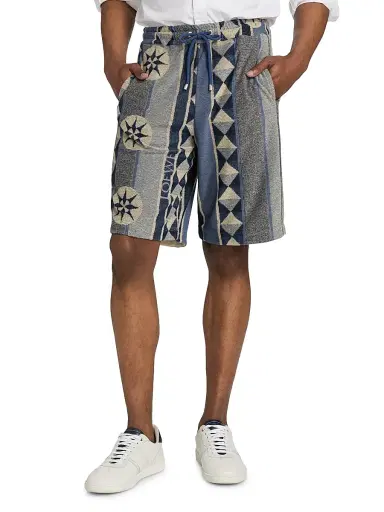 Loewe Men's x Paula's Ibiza Jacquard Terry Cotton Shorts | Thumbnail 3 Loewe Men's x Paula's Ibiza Jacquard Terry Cotton Shorts | Thumbnail 3