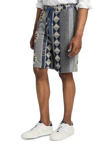 Loewe Men's x Paula's Ibiza Jacquard Terry Cotton Shorts | Thumbnail 4 Loewe Men's x Paula's Ibiza Jacquard Terry Cotton Shorts | Thumbnail 4