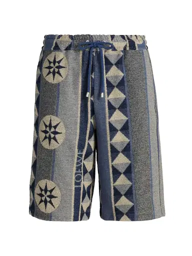 Loewe Men's x Paula's Ibiza Jacquard Terry Cotton Shorts | Thumbnail 1 Loewe Men's x Paula's Ibiza Jacquard Terry Cotton Shorts | Thumbnail 1