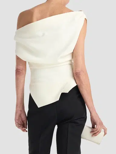 RÓHE Women's One-Shoulder Drape Top | Thumbnail 3 RÓHE Women's One-Shoulder Drape Top | Thumbnail 3