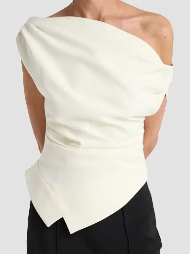 RÓHE Women's One-Shoulder Drape Top | Thumbnail 4 RÓHE Women's One-Shoulder Drape Top | Thumbnail 4