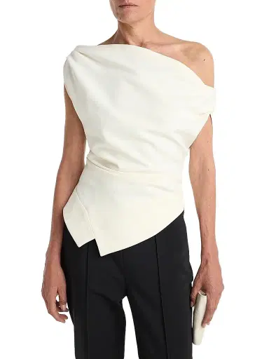 RÓHE Women's One-Shoulder Drape Top | Thumbnail 1 RÓHE Women's One-Shoulder Drape Top | Thumbnail 1