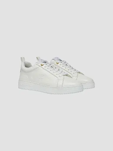 MCM Men's Neo Derby Leather Sneakers - Egret | Thumbnail 2