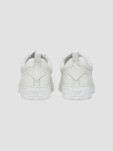 MCM Men's Neo Derby Leather Sneakers - Egret | Thumbnail 3