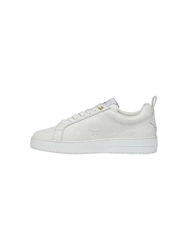 MCM Men's Neo Derby Leather Sneakers - Egret