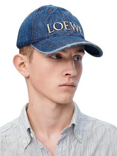 Loewe Men's x Paula's Ibiza Denim Cap - Denim Blue - Size Large | Thumbnail 3 Loewe Men's x Paula's Ibiza Denim Cap - Denim Blue - Size Large | Thumbnail 3