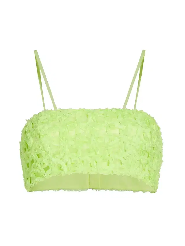 Aje Women's Quintette Textured Bralette Top - Light Lime Green