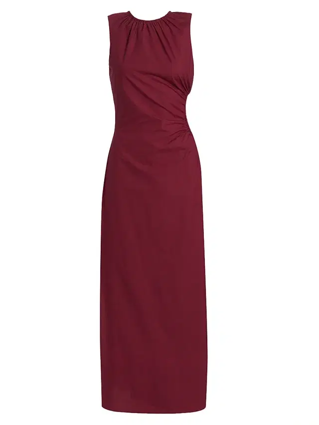 SIR. Women's Dion Cotton Cut-Out Maxi Dress - Plum
