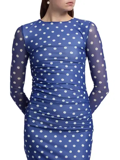 ASTON STUDIO Women's Le Fleur Ezli Polka-Dot Maxi Dress - Royal Antique - Size 2 | Thumbnail 6 ASTON STUDIO Women's Le Fleur Ezli Polka-Dot Maxi Dress - Royal Antique - Size 2 | Thumbnail 6