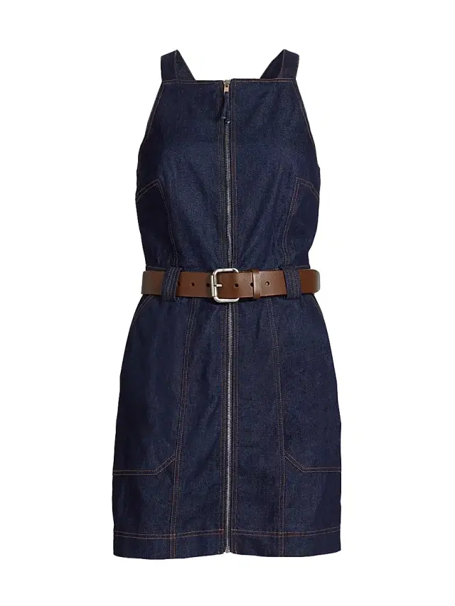 Nicholas the Label Women's Andri Belted Utility Minidress - Indigo