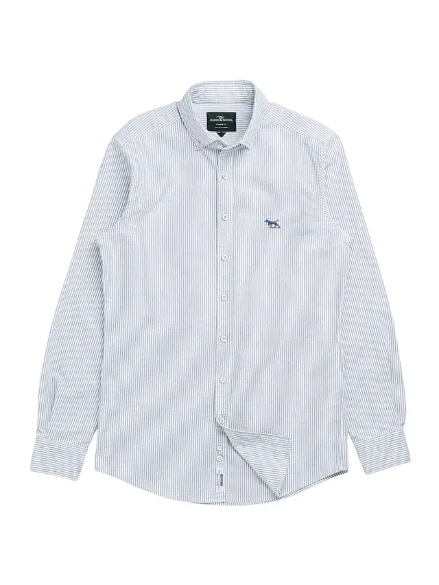Rodd & Gunn Men's Gunn Striped Cotton Slim-Fit Oxford Shirt - Royal - Size Small