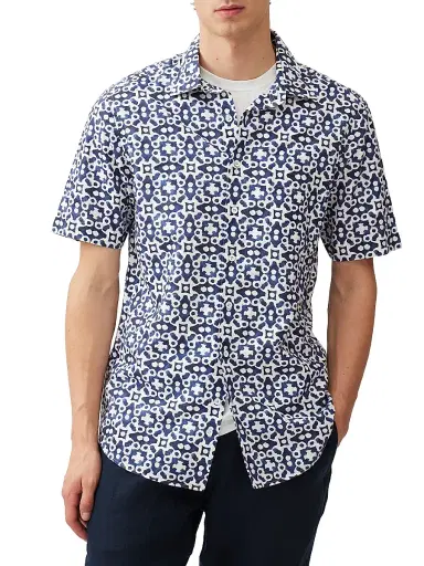 Rodd & Gunn Men's Palliser Bay Shirt - Indigo - Size Medium | Thumbnail 3 Rodd & Gunn Men's Palliser Bay Shirt - Indigo - Size Medium | Thumbnail 3