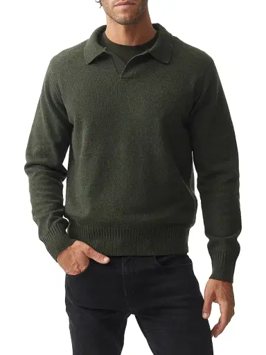 Rodd & Gunn Men's Kingswood Wool-Blend Polo Sweater | Thumbnail 3 Rodd & Gunn Men's Kingswood Wool-Blend Polo Sweater | Thumbnail 3