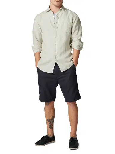 Rodd & Gunn Men's Coromandel Textured Shirt - Natural | Thumbnail 2