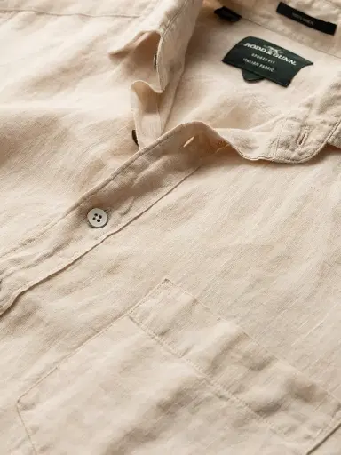 Rodd & Gunn Men's Coromandel Textured Shirt - Natural | Thumbnail 3