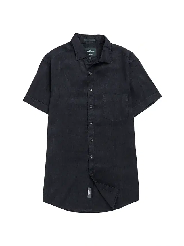 Men's Palm Heights Linen Short-Sleeve Shirt - Midnight