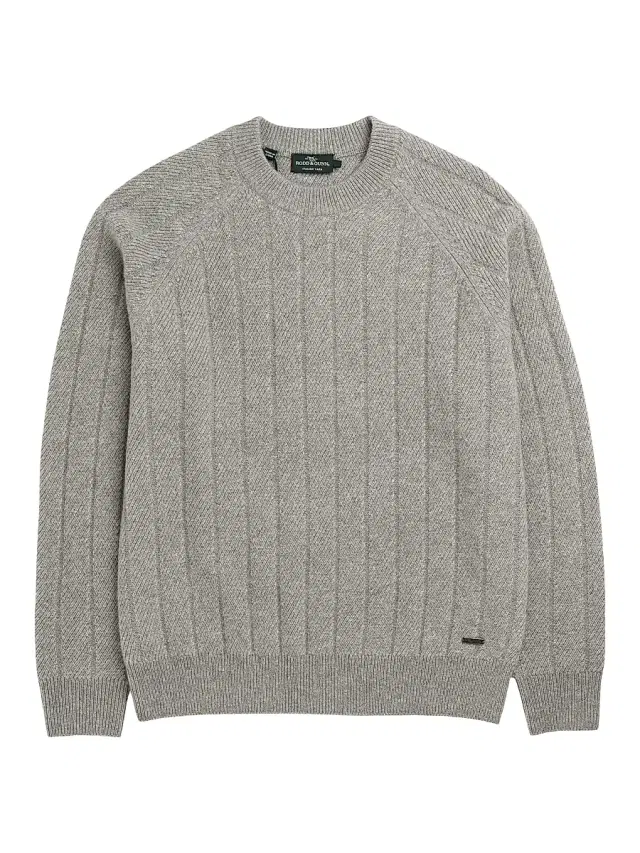 Rodd & Gunn Men's Arrow River Wool Crewneck Sweater - Grey Marle