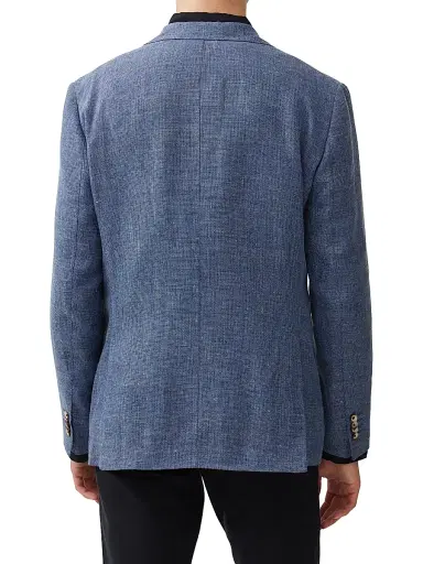 Rodd & Gunn Men's The Cascades Wool & Linen-Blend Slim-Fit Two-Button Blazer - Marina | Thumbnail 3