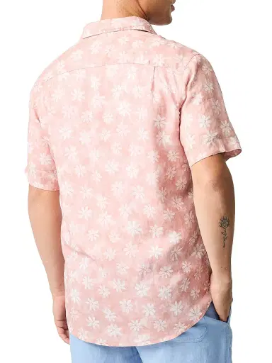 Rodd & Gunn Men's Belleknowes Linen Shirt - Flamingo - Size XXL | Thumbnail 4