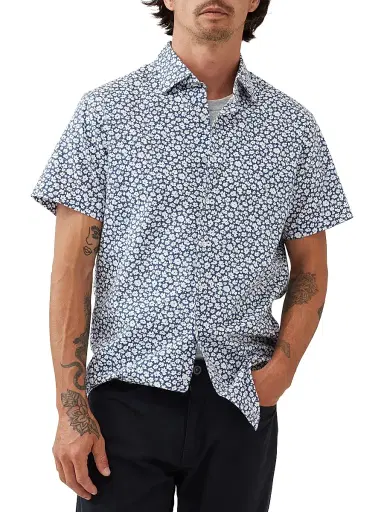 Rodd & Gunn Men's Bolton Street Abstfract Cotton Slim-Fit Shirt | Thumbnail 3 Rodd & Gunn Men's Bolton Street Abstfract Cotton Slim-Fit Shirt | Thumbnail 3