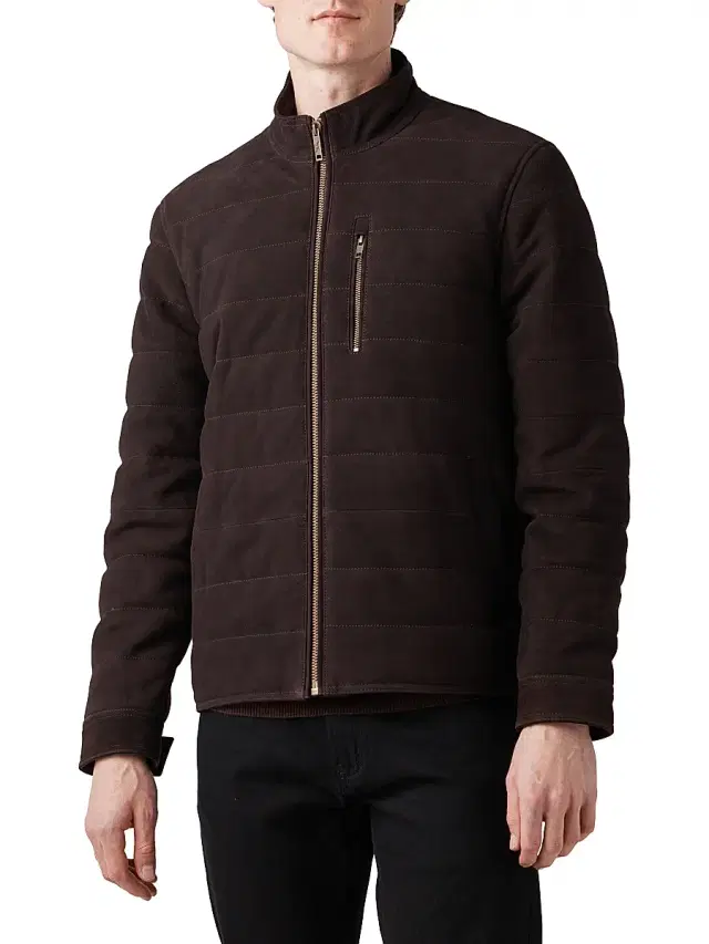 Rodd & Gunn Men's Waverley Suede Jacket - Chocolate