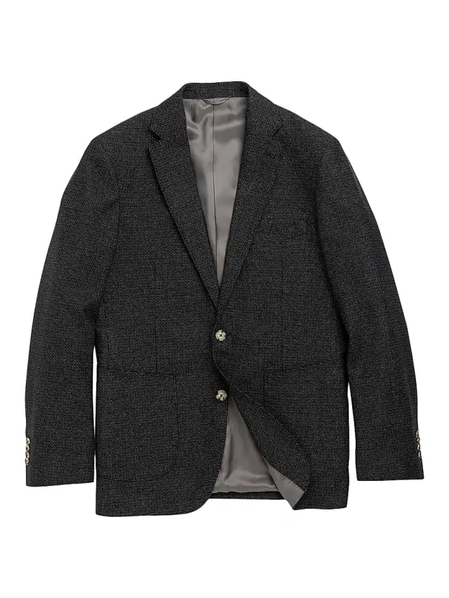Rodd & Gunn Men's Thorton Wool-Cotton Single-Breasted Blazer - Charcoal