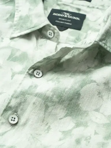 Rodd & Gunn Men's Springflat Sports Fit Shirt - Pistachio - Size Small | Thumbnail 5