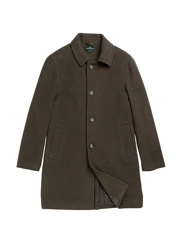 Rodd & Gunn Men's Westgate Wool-Blend Car Coat - Olive