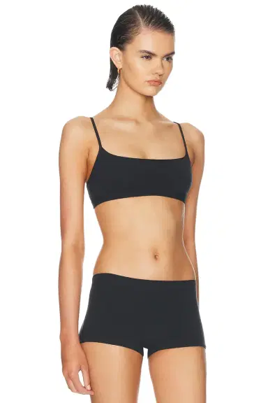 Skims Everybody Cotton Scoop Bralette | Thumbnail 2