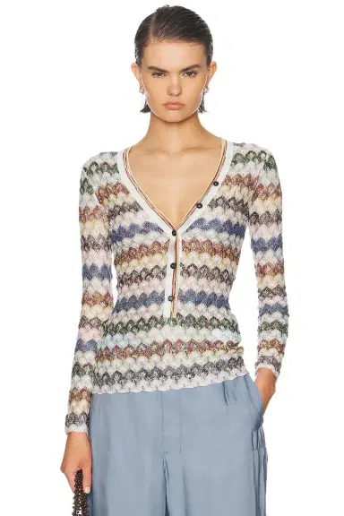Missoni V-Neck Sweater | Thumbnail 1 Missoni V-Neck Sweater | Thumbnail 1