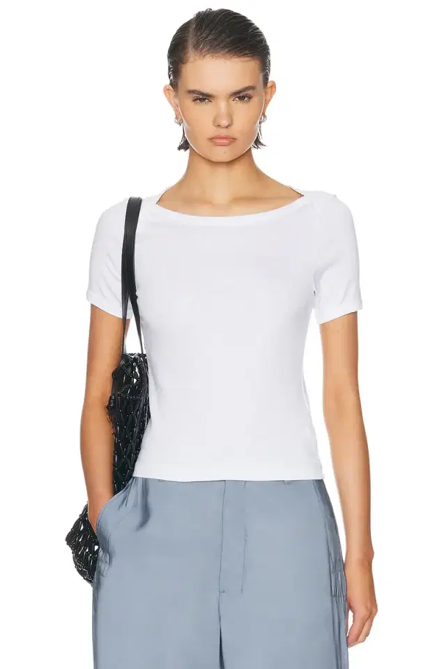 Enza Costa Supima Cotton Beateau Tee