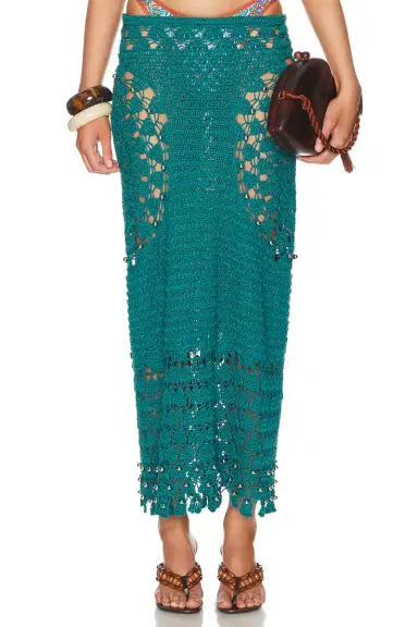 Rabanne Crochet Maxi Skirt | Thumbnail 1 Rabanne Crochet Maxi Skirt | Thumbnail 1