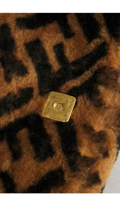 FWRD Renew Fendi Shearling Vitello Dolce Macro FF 1974 Mini Baguette Shoulder Bag | Thumbnail 7 FWRD Renew Fendi Shearling Vitello Dolce Macro FF 1974 Mini Baguette Shoulder Bag | Thumbnail 7