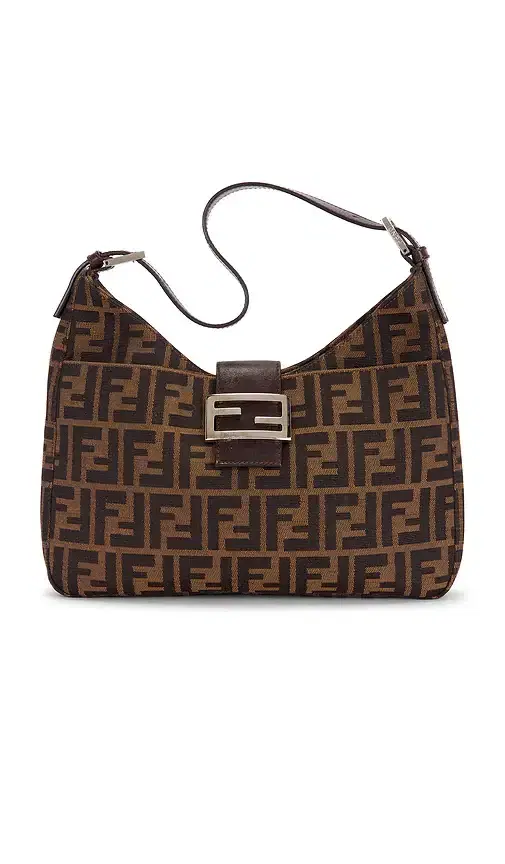 FWRD Renew Fendi Zucca Shoulder Bag