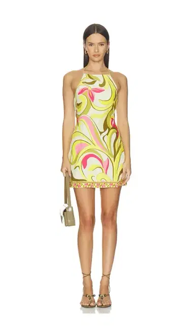 ROCOCO SAND Ruched Bias Mini Dress | Thumbnail 1 ROCOCO SAND Ruched Bias Mini Dress | Thumbnail 1