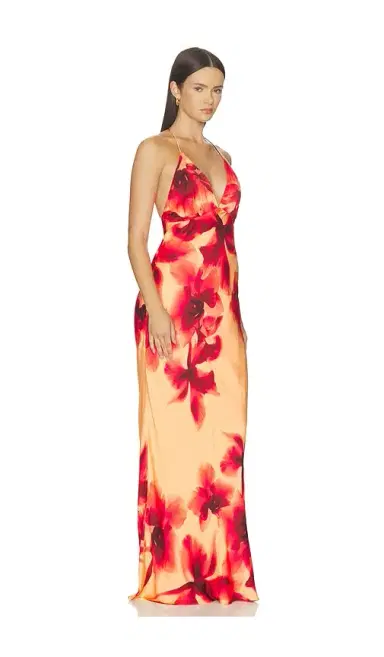 ROCOCO SAND Halter Neck Maxi Dress | Thumbnail 2