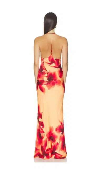 ROCOCO SAND Halter Neck Maxi Dress | Thumbnail 3