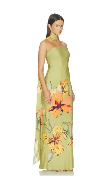 ROCOCO SAND Strapless Maxi Dress With Fringe Sash | Thumbnail 3 ROCOCO SAND Strapless Maxi Dress With Fringe Sash | Thumbnail 3