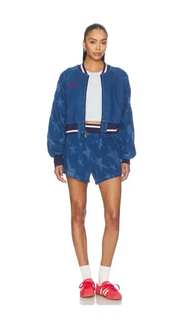 adidas Originals Denim Graphic Varsity Shorts | Thumbnail 6 adidas Originals Denim Graphic Varsity Shorts | Thumbnail 6