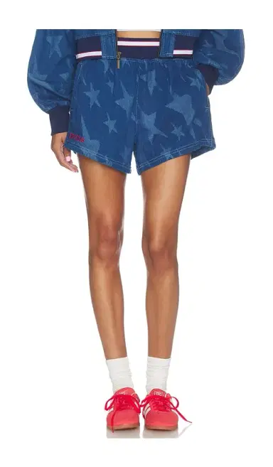 adidas Originals Denim Graphic Varsity Shorts | Thumbnail 1 adidas Originals Denim Graphic Varsity Shorts | Thumbnail 1