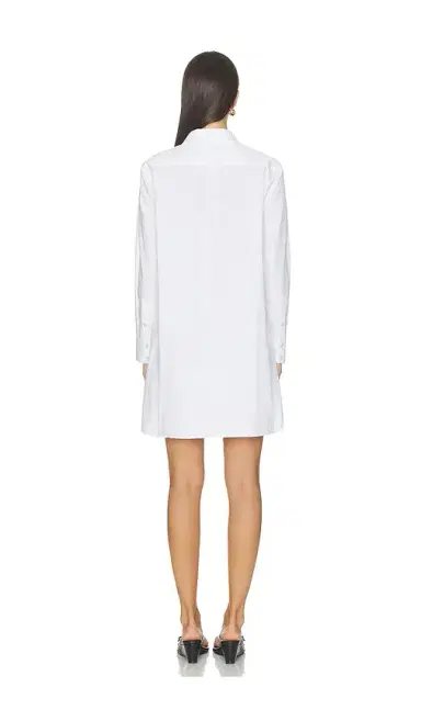 perfectwhitetee Felicia Cotton Poplin Button Down Dress | Thumbnail 3