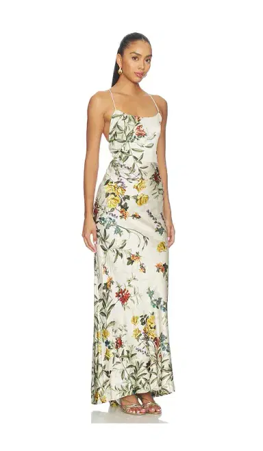 Alice + Olivia Alice + Olivia Montana Cowl Strapy Back Maxi Dress | Thumbnail 2