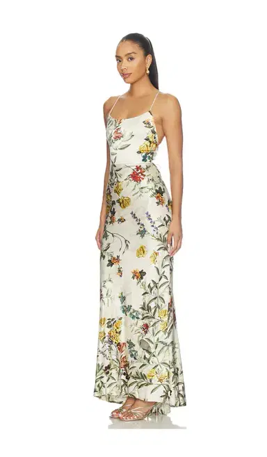 Alice + Olivia Alice + Olivia Montana Cowl Strapy Back Maxi Dress | Thumbnail 3