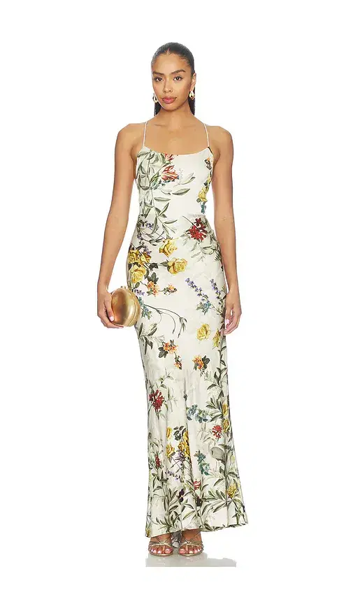 Alice + Olivia Alice + Olivia Montana Cowl Strapy Back Maxi Dress