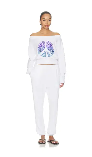Lauren Moshi Bronwyn Off The Shoulder Sweatshirt | Thumbnail 4 Lauren Moshi Bronwyn Off The Shoulder Sweatshirt | Thumbnail 4